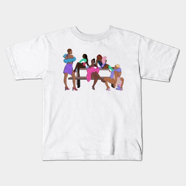 Ari Lennox Bussit Fan Art Kids T-Shirt by tayelectronica